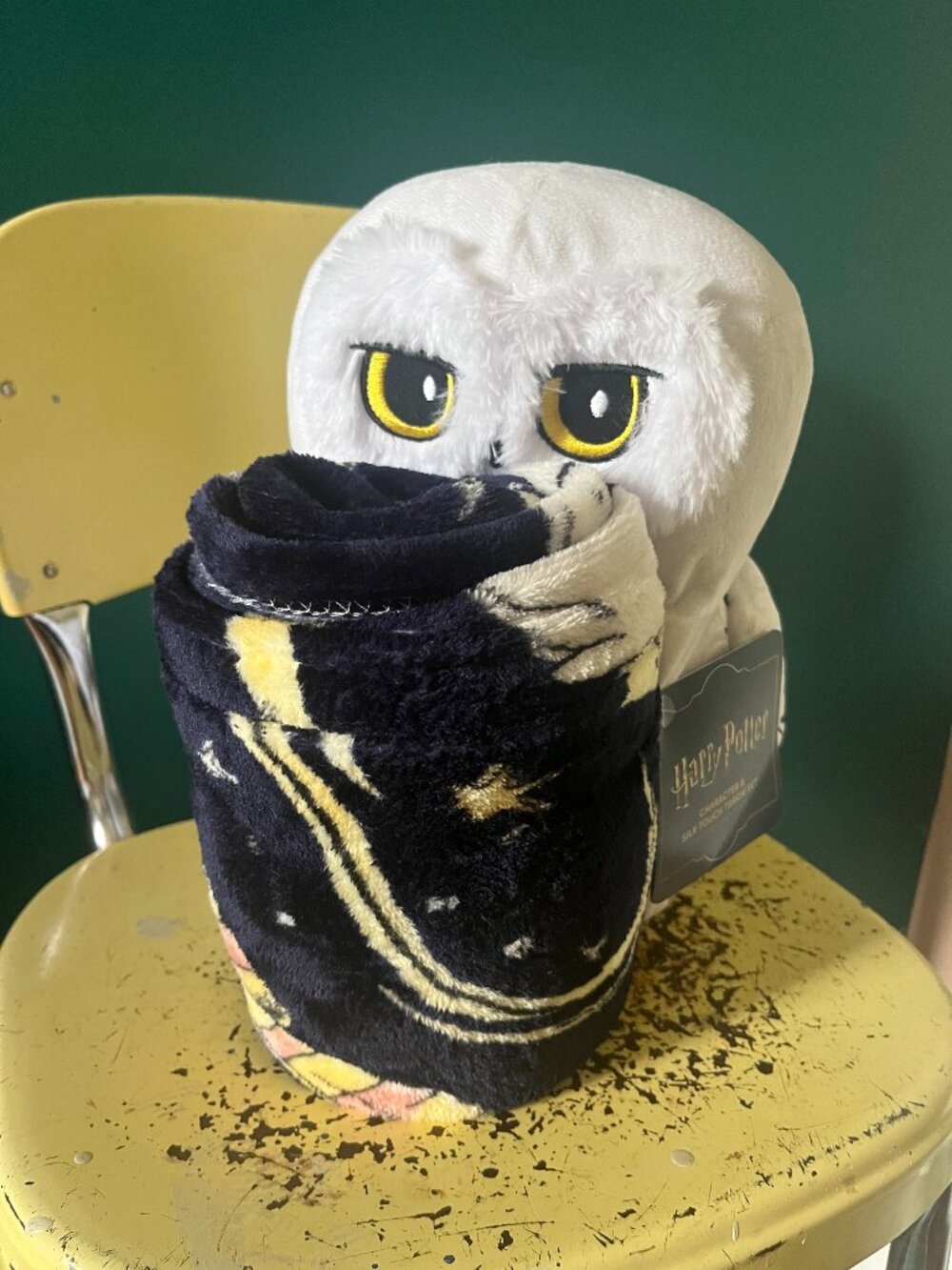 NWT Hedwig Owl Plushie and Blanket Set